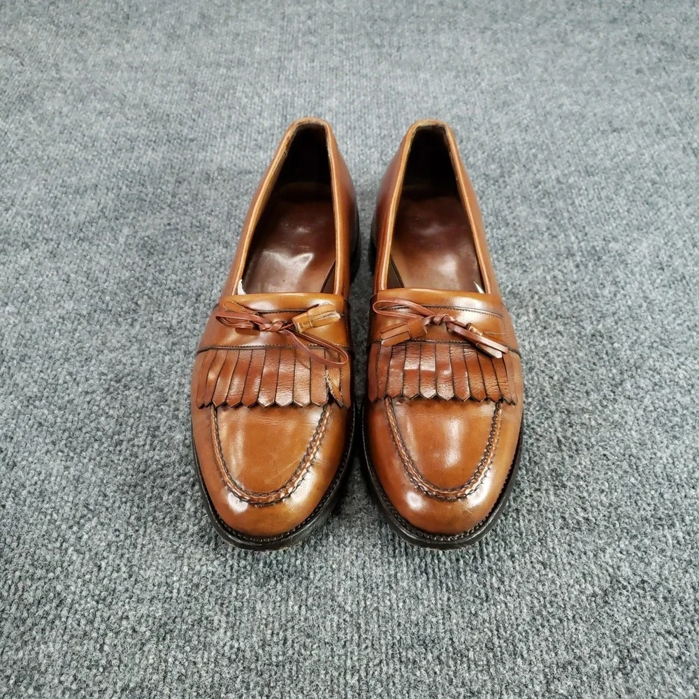 Allen Edmonds Chelsea Loafer Mens‎ Size 11 D  Chestnut Brown Kiltie Tassel Z